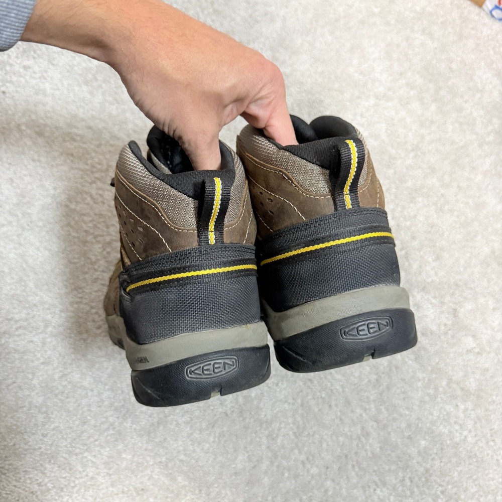 Keen Mens 11.5 EE Work Boots Vista Energy Mid Steel Toe Brown Leather Utility - Picture 6 of 9